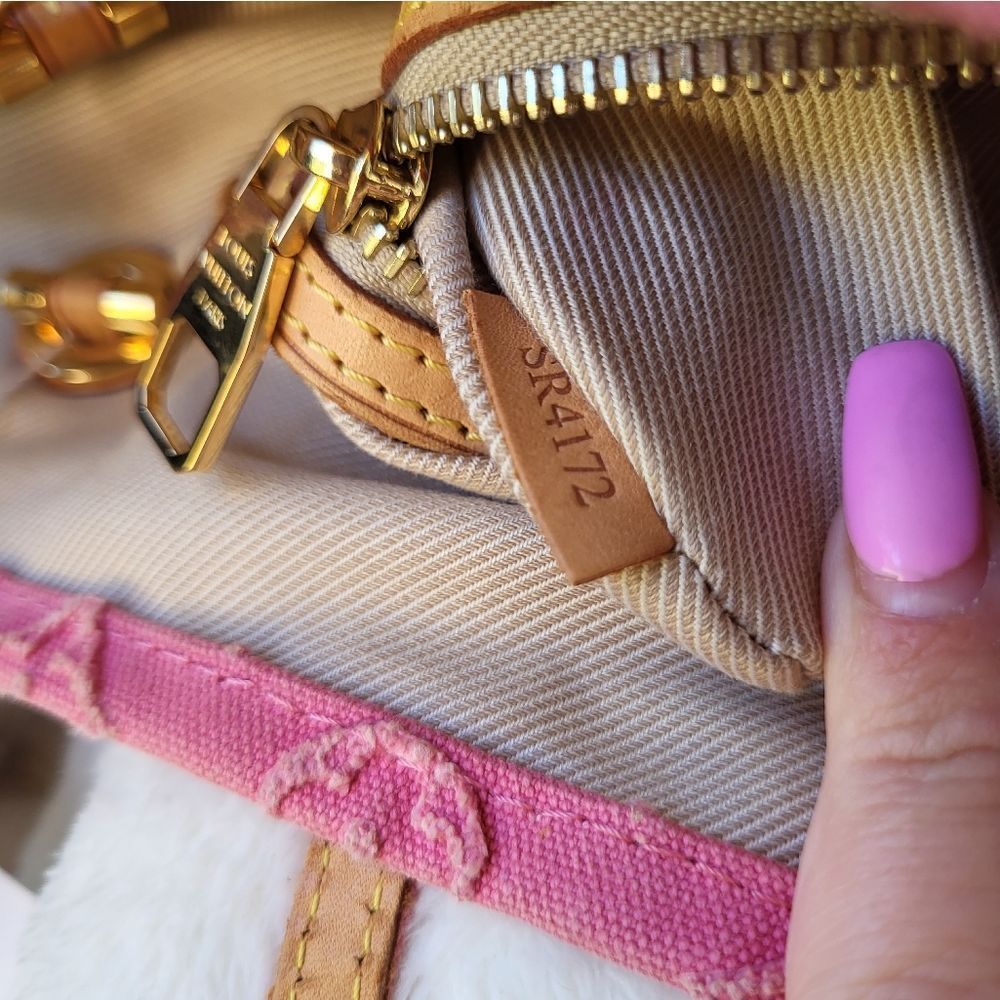 🩷AUTHENTIC Pink Louis Vuitton Neverfull MM Stone - Picture 8 of 15